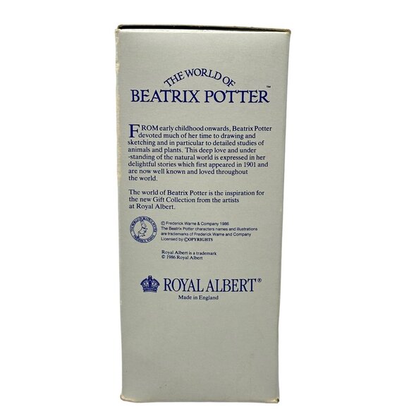 Royal Albert Benjamin Bunny Figurine Story Book Set 1989 Beatrix Potter 4 Inch - Picture 2 of 16